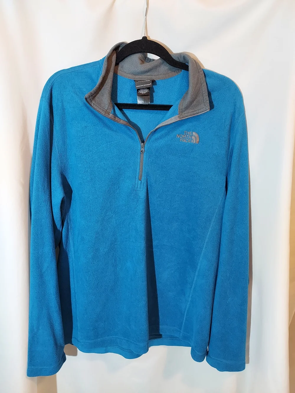 The North Face Men’s TKA 100 Glacier 1/4 Zip Fleece Blue Large